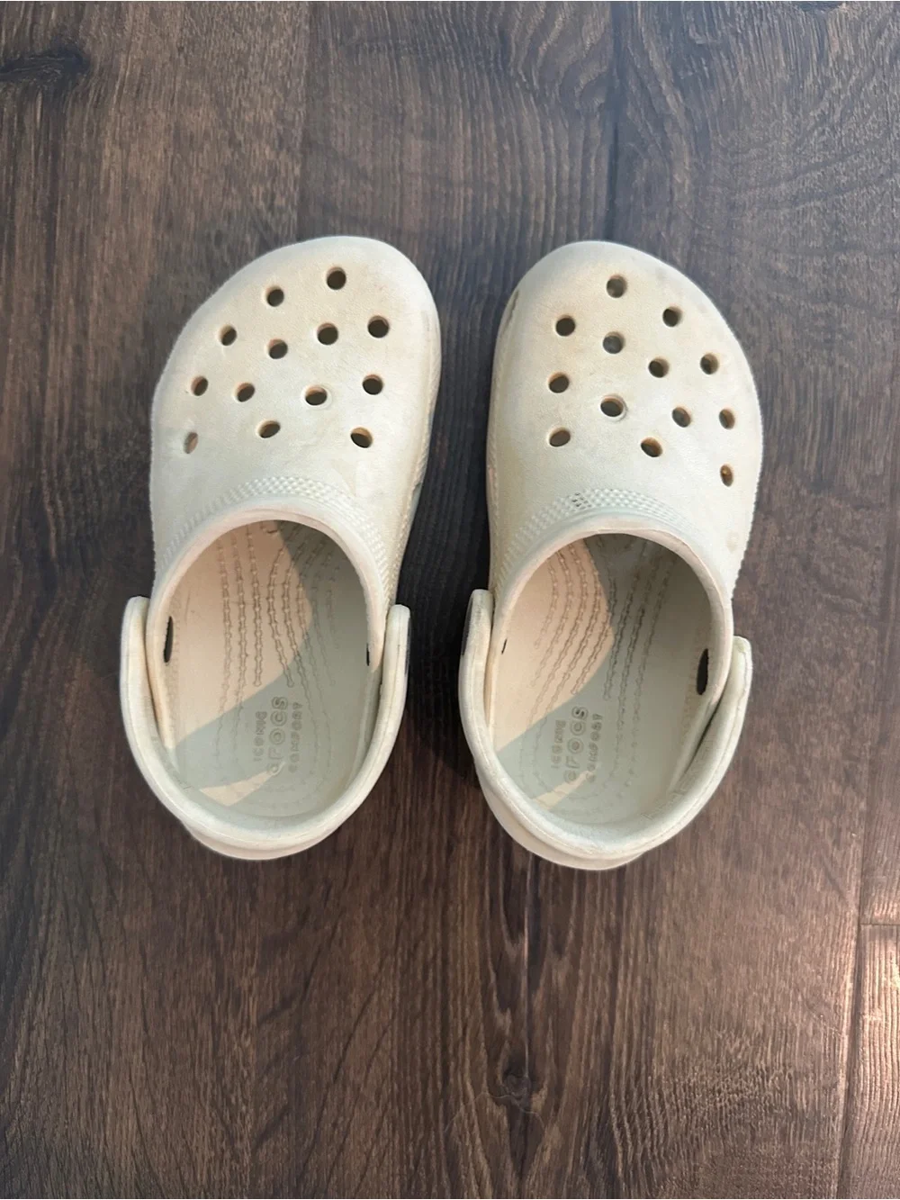 CROCS Kids Beige Cream Classic Clog